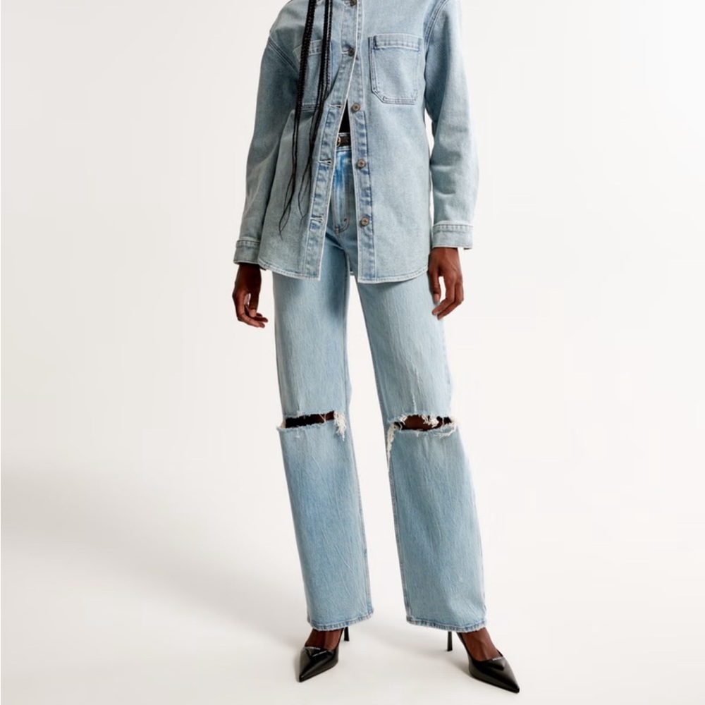 Abercrombie & Fitch Light Blue High Rise Jeans